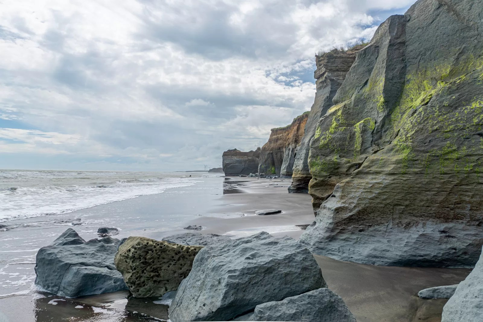 Le Mont Taranaki et Waverley beach